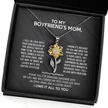 Load image into Gallery viewer, Sunflower Pendant Necklace for Boyfriend&#39;s Mom - I owe it all to you - JWshinee
