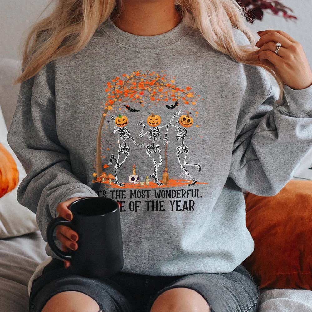 It's The Most Wonderful Time Of The Year Shirt Gift For Halloween, Skeleton Shirt, Skeleton Costume T Shirt