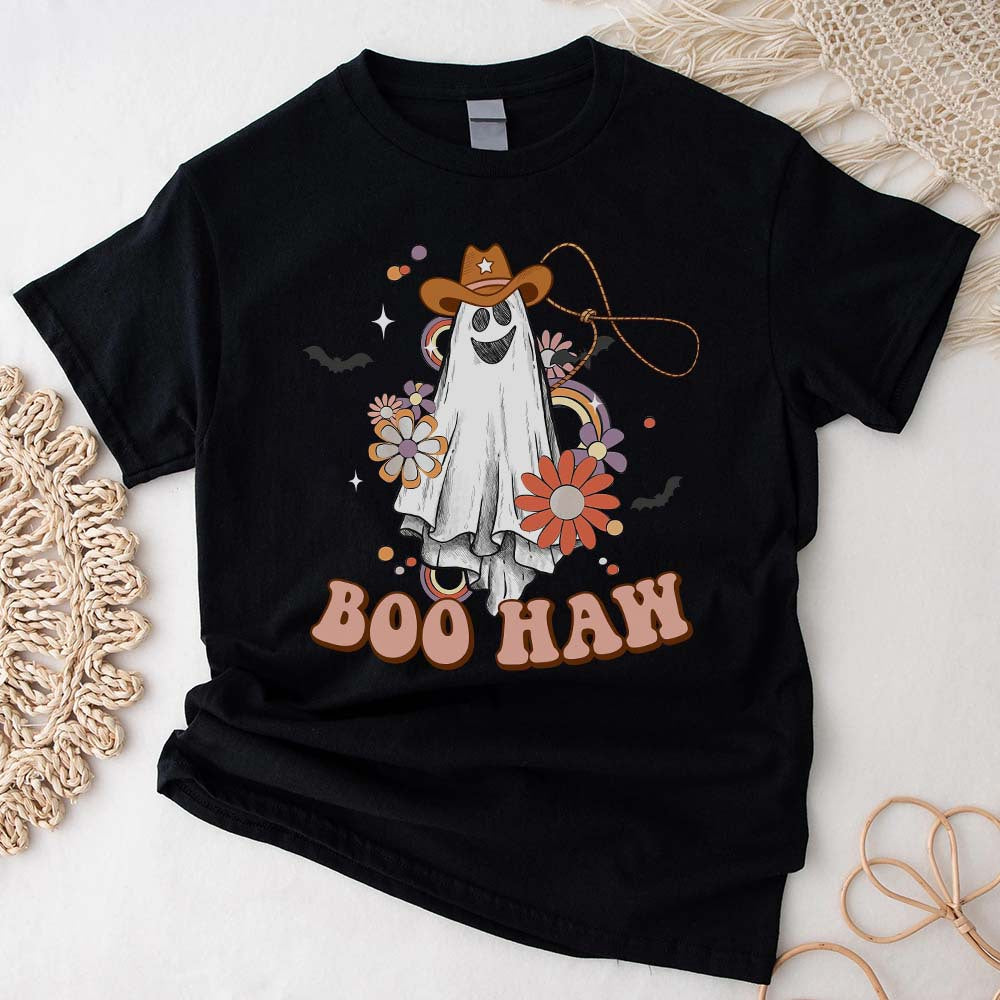 Funny Boo Haw Tshirt - Western for Women - Shirt Halloween Tshirt for Woman - Cute Ghost Shirt, Gifts for Her