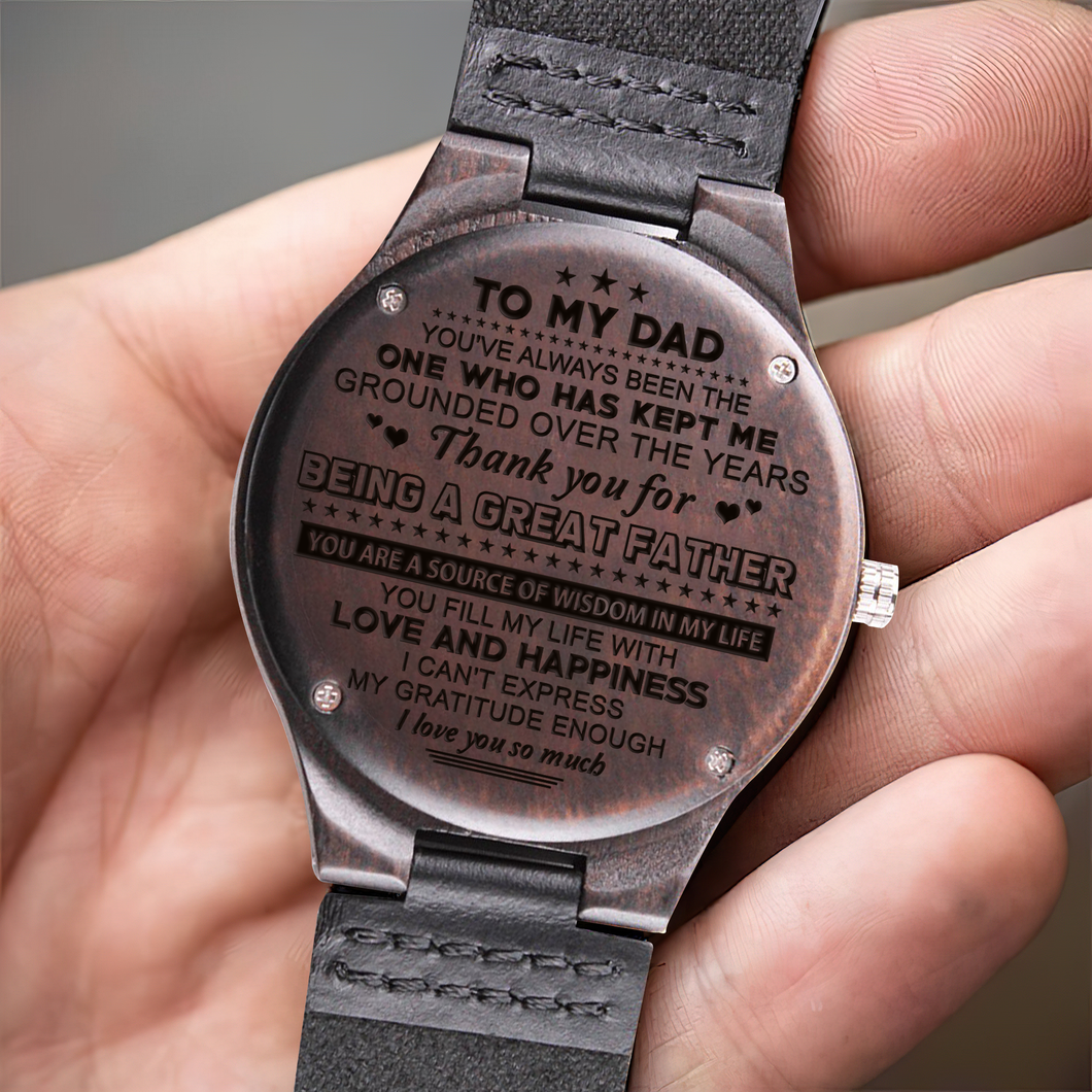 Wood Watch for Dad- I can't express my gratitude enough I love you so much - JWshinee