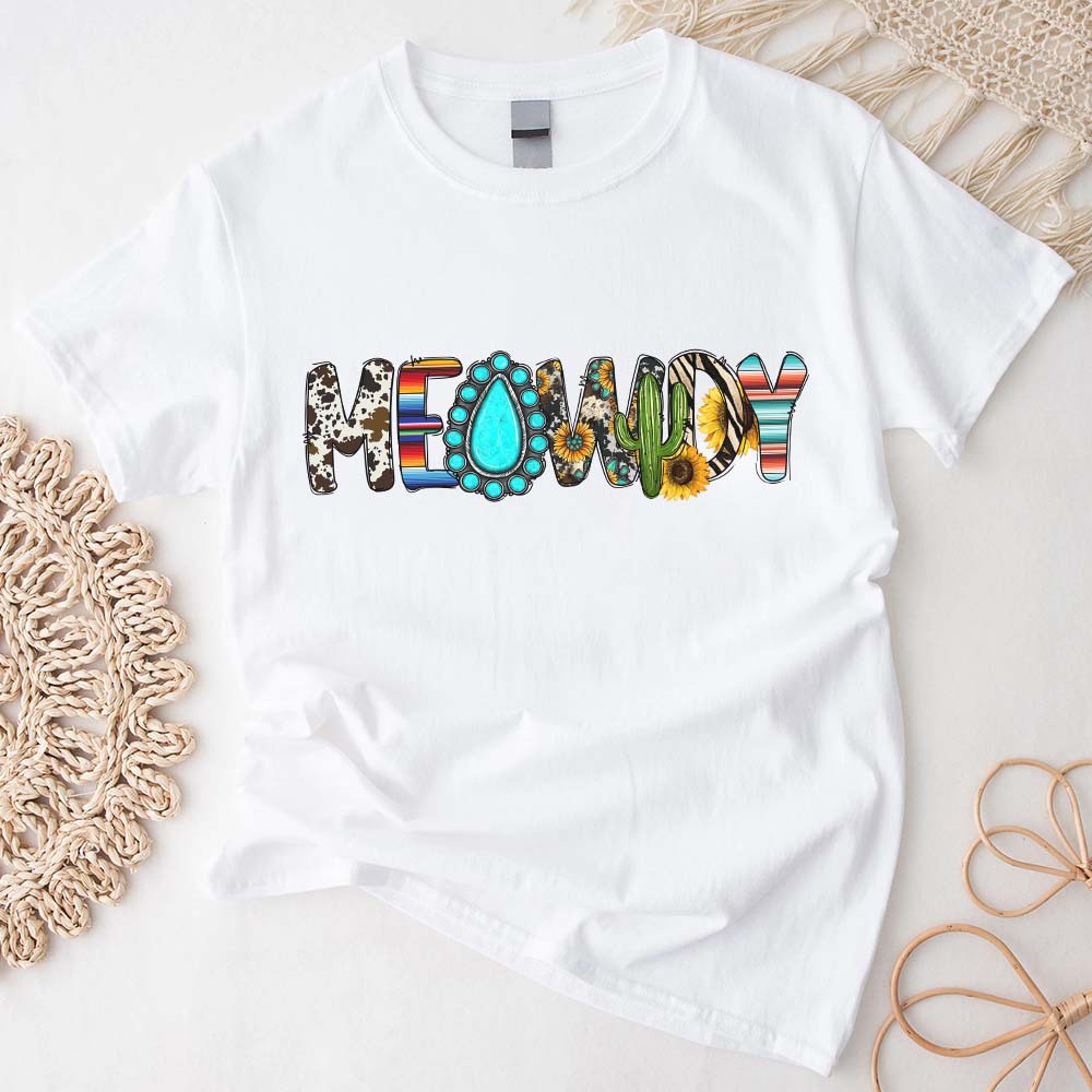Meowdy Shirt Gift For Cat Lover, Western Meowdy Shirt