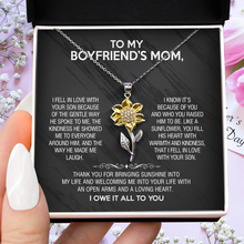 Load image into Gallery viewer, Sunflower Pendant Necklace Gift for Boyfriend&#39;s Mom - Thank you for bringing sunshine into my life - JWshinee
