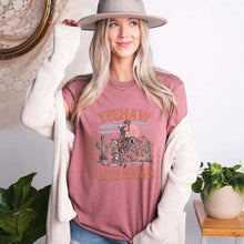 Load image into Gallery viewer, cowgirl tee, howdy tshirt, western style shirts, howdy shirt, kids Halloween shirt, Halloween shirts, Halloween t-shirt,t-shirt, tee, personalized shirt,halloween, happy halloween, halloween party, halloween gift, halloween costumes, cute halloween, funny halloween, spooky tshirt, halloween costumes, halloween sweatshirt, spooky season
