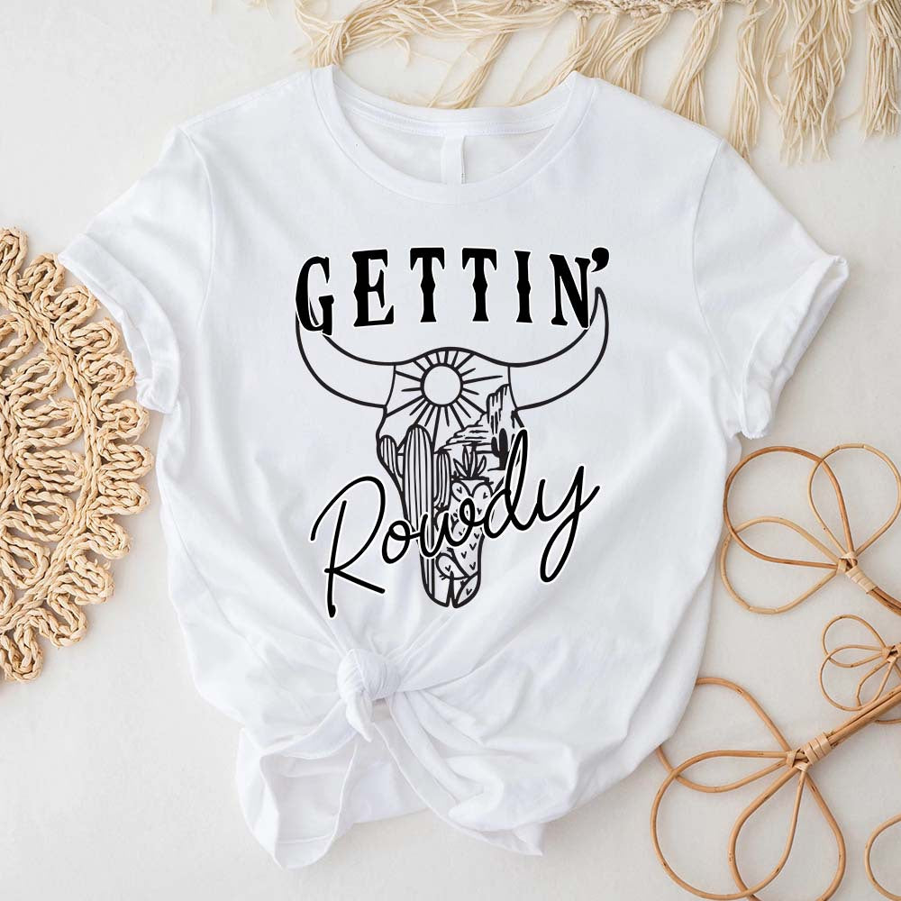 Getting Rowdy Getting Hitched Shirt, Wedding Shirt, Matching Bachelorette Party Shirts, Bridal Party Shirt