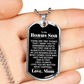 Keep Your Dog Safe and Fashionable with Our Customizable Bonus Gifts Dog Tag Necklace and Thoughtful Message Card