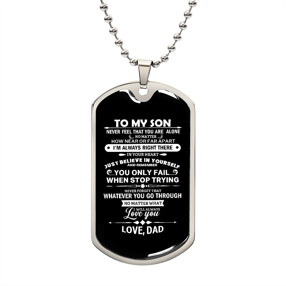 Son Dog Tag - When You Stop Trying Dog Tag Chain Necklace Gift For Son G15258 B09VG6QZF1 B09VG651KQ