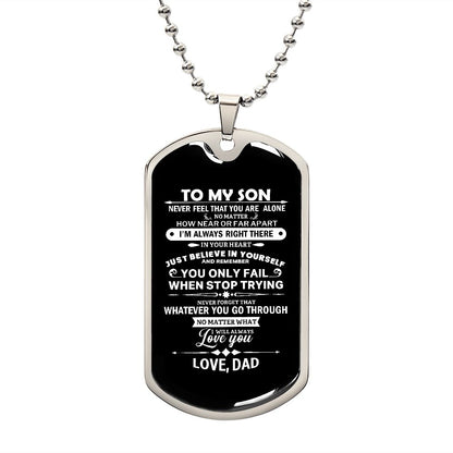 Son Dog Tag - When You Stop Trying Dog Tag Chain Necklace Gift For Son G15258 B09VG6QZF1 B09VG651KQ