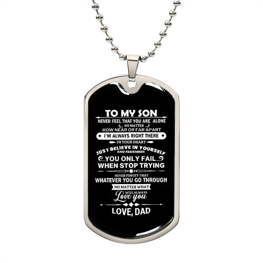 Son Dog Tag - When You Stop Trying Dog Tag Chain Necklace Gift For Son G15258 B09VG6QZF1 B09VG651KQ