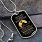 Son Dog Tag - To My Son Personalized Dog Tag Chain Necklace- Love Dad B09VG6K8JP B09VG6LMJY