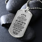 Son Dog Tag, To My Son, Engraved Dog Tag Necklace ,Meaningful Gift, Inspirational Words For Father Son Gift 02