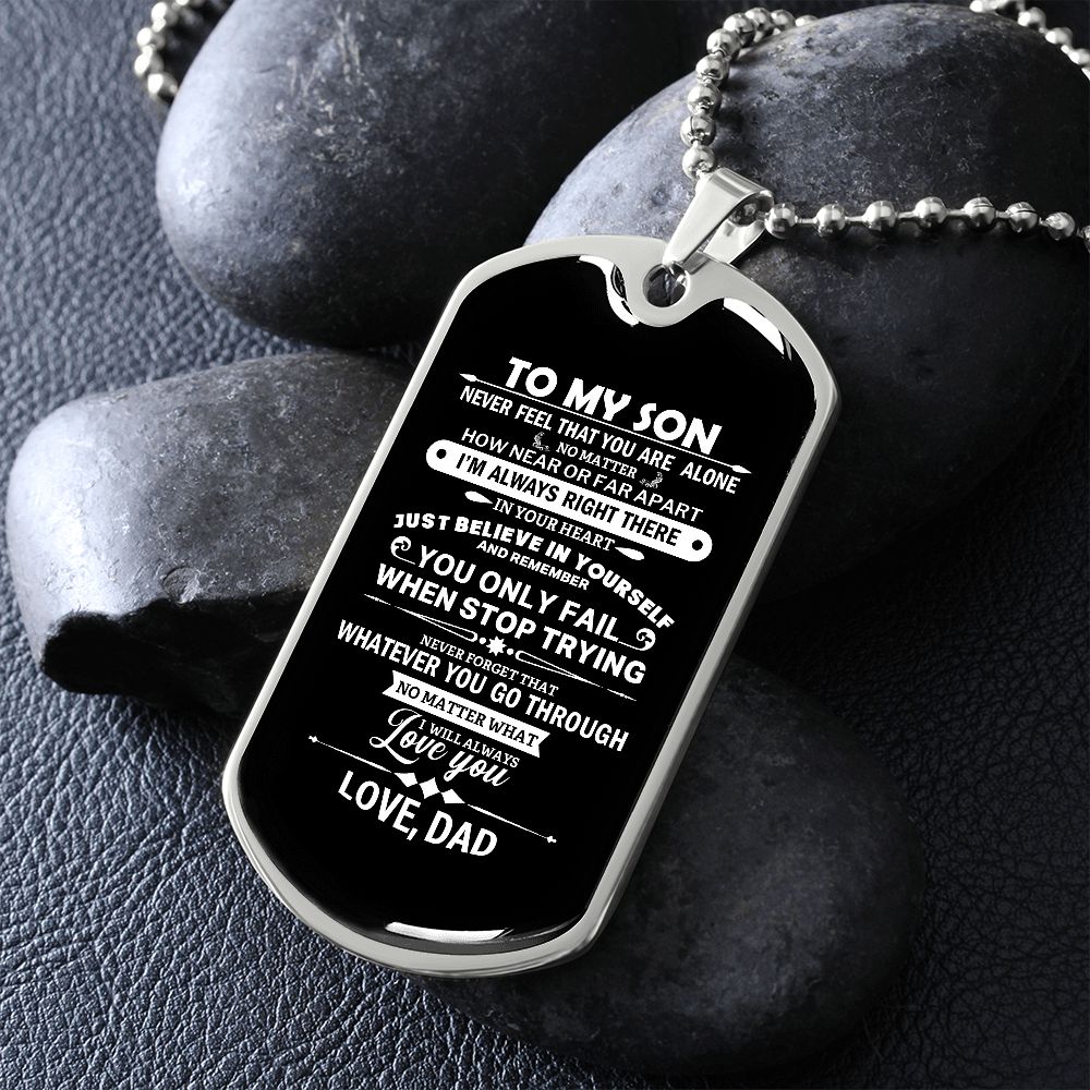 Son Dog Tag - When You Stop Trying Dog Tag Chain Necklace Gift For Son G15258 B09VG6QZF1 B09VG651KQ