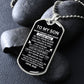 Dad's Love on Display: Personalized Dog Tag for Son - A Symbol of Affection and Appreciation
