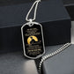 Son Dog Tag - To My Son Personalized Dog Tag Chain Necklace- Love Dad B09VG6K8JP B09VG6LMJY