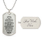 Son Dog Tag, To My Son, Engraved Dog Tag Necklace ,Meaningful Gift, Inspirational Words For Father Son Gift 02