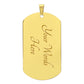 Dad's Love on Display: Personalized Dog Tag for Son - A Symbol of Affection and Appreciation