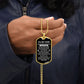 Dad's Love on Display: Personalized Dog Tag for Son - A Symbol of Affection and Appreciation