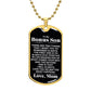 Keep Your Dog Safe and Fashionable with Our Customizable Bonus Gifts Dog Tag Necklace and Thoughtful Message Card