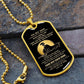 Son Dog Tag - To My Son Personalized Dog Tag Chain Necklace- Love Dad B09VG6K8JP B09VG6LMJY