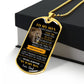Personalized Dog Tag for Son from Dad - Engraved Gift for Birthday or Special Occasion