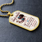 Daughter Dog Tag, To My Badass Daughter Dog Tag B0B155VF7L