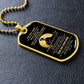 Son Dog Tag - To My Son Personalized Dog Tag Chain Necklace- Love Dad B09VG6K8JP B09VG6LMJY