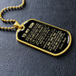 Son Dog Tag - To My Son I Am Always Right There In Your Heart B09VG74FLR