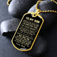 Son Dog Tag - To My Son I Am Always Right There In Your Heart B09VG74FLR