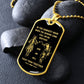 Brother Dog Tag, Samurai Dog Tag Chain Necklace For Brother We Will Fight Them Together B09VG6ZVFV