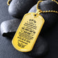 Son Dog Tag, To My Son, Engraved Dog Tag Necklace ,Meaningful Gift, Inspirational Words For Father Son Gift 02