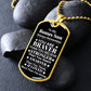 Custom Bonus Son Dog Tag Necklace - Personalized Step Son Gift with Gift Box Included