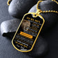 Personalized Dog Tag for Son from Dad - Engraved Gift for Birthday or Special Occasion