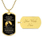 Son Dog Tag - To My Son Personalized Dog Tag Chain Necklace- Love Dad B09VG6K8JP B09VG6LMJY
