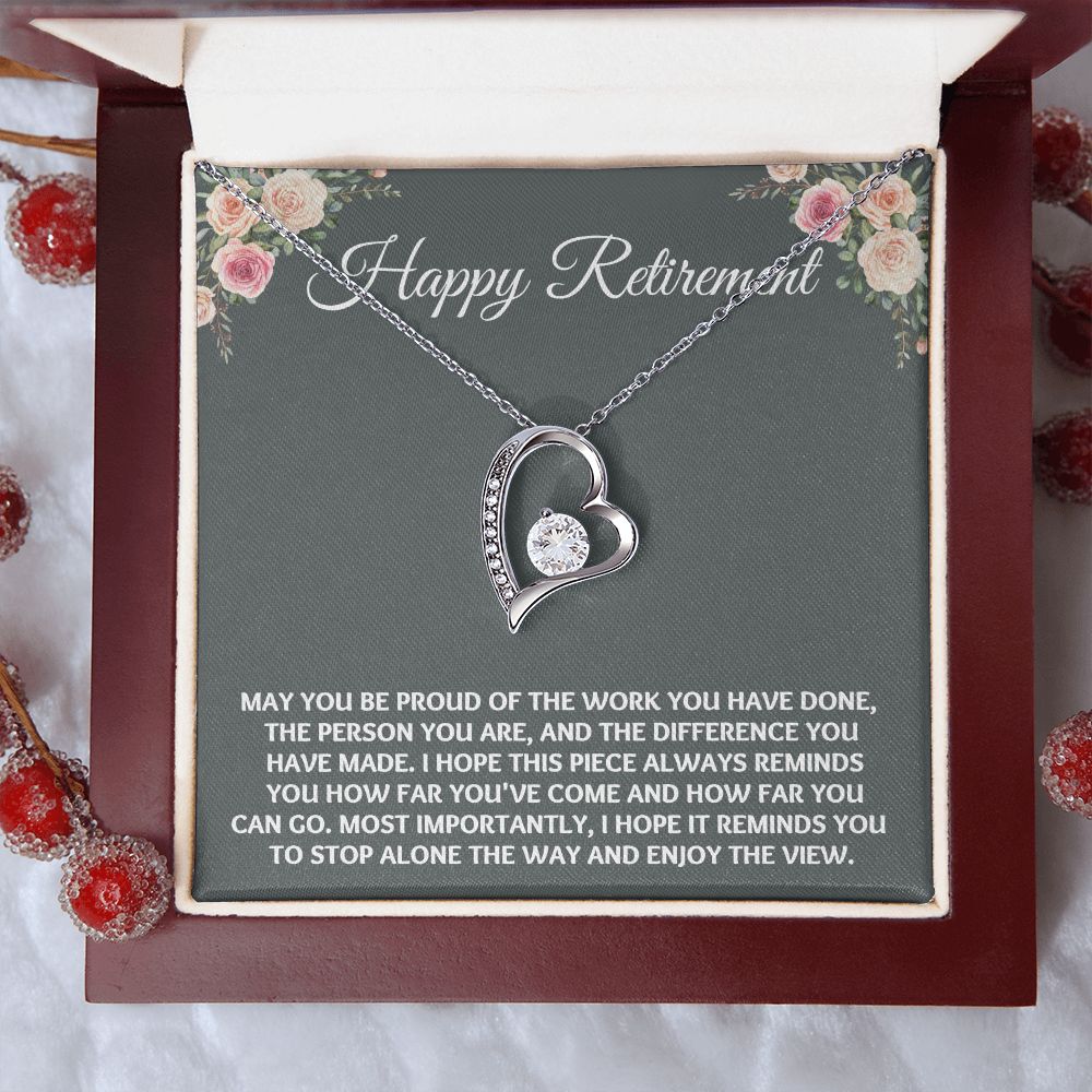 Our retirement gifts for women are the perfect way to show her how much she's loved and appreciated - a gift she'll treasure forever"