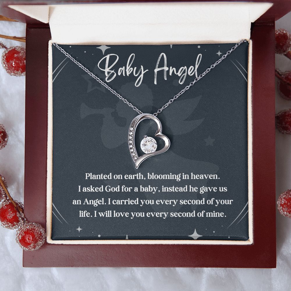 An Angel Watching Over Us: A Miscarriage Memorial Necklace for Mothers - A Touching and Enduring Gift, Child Loss, Miscarriage SNJW23-230205