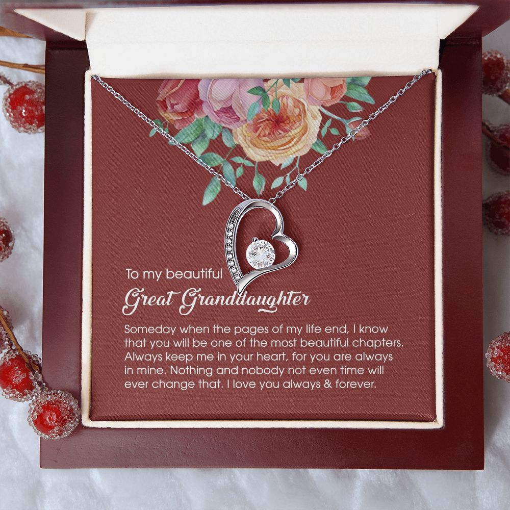 Granddaughter Necklace, Great Granddaughter Necklace Gift, Great Granddaughter Christmas Necklace, Great Granddaughter Jewelry B3-I4MJ-4N8W