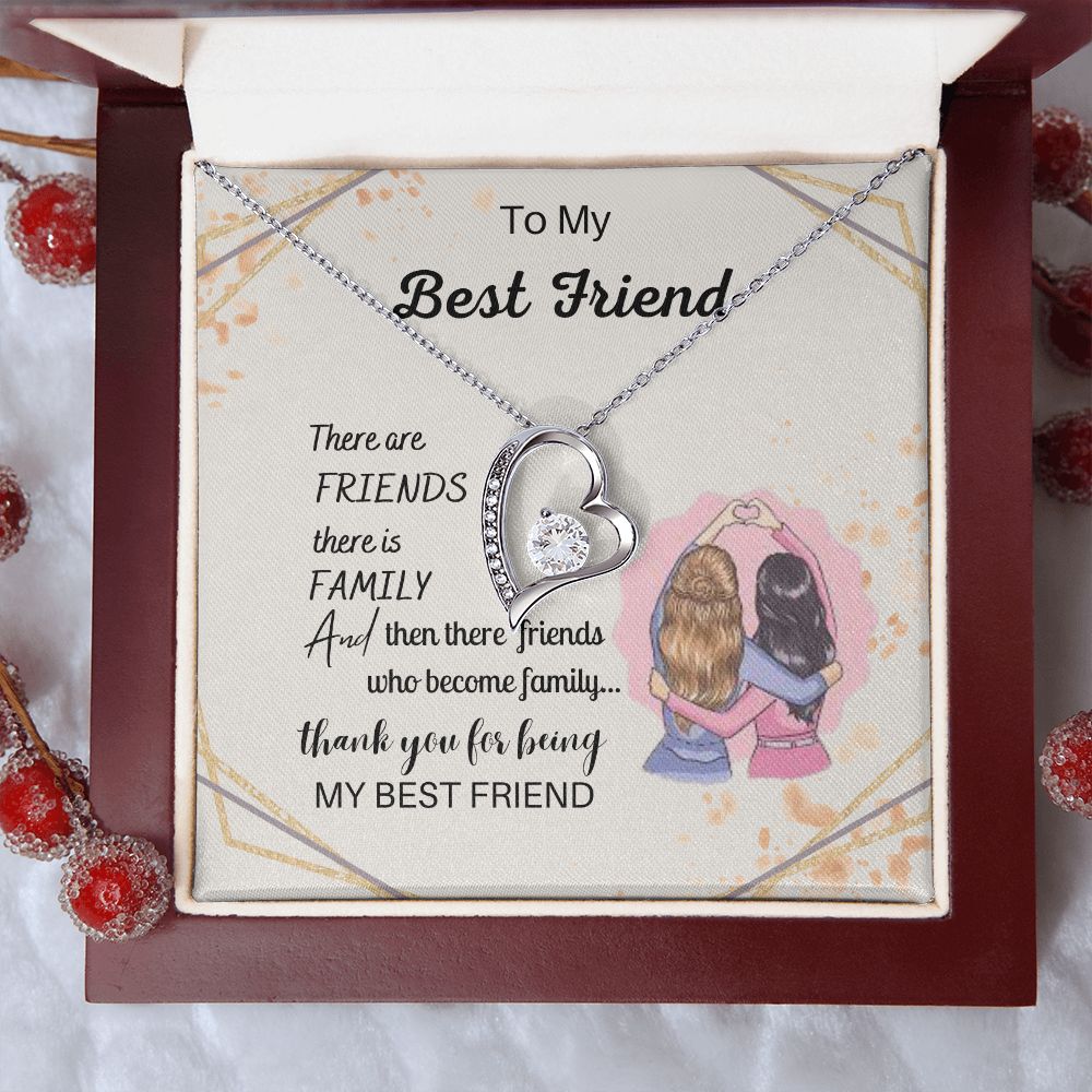 Soul Sisters - Heart Pendant Best Friend Necklaces for Women with Engraved Messages 200208