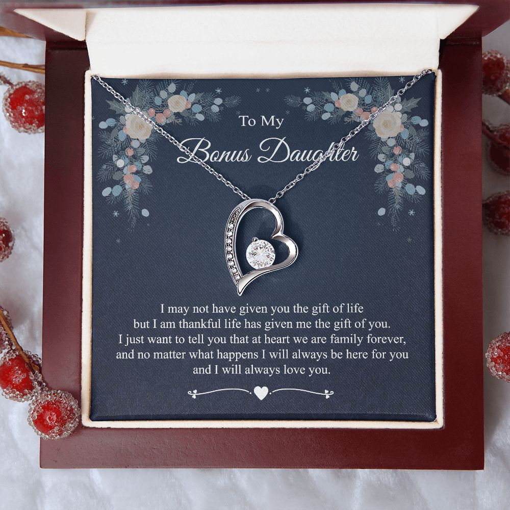 To my Bonus Daughter, Bonus Daughter Gift, Daughter in Law Gift, Birthday Gift, Stepdaughter gift, Forever Love JWSN110754 B0BLP7XM58