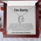 Saying Sorry in Style- Unique Im Sorry Gifts for Boyfriend, Girlfriend, Husband or Wife, Apology necklace, Forgiveness gift, I'm sorry necklace SNJW23-020310