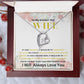 "Anniversary Gifts for Your Wife: Personalized To My Wife Necklace",  A Sentimental Gift for Your Wife"