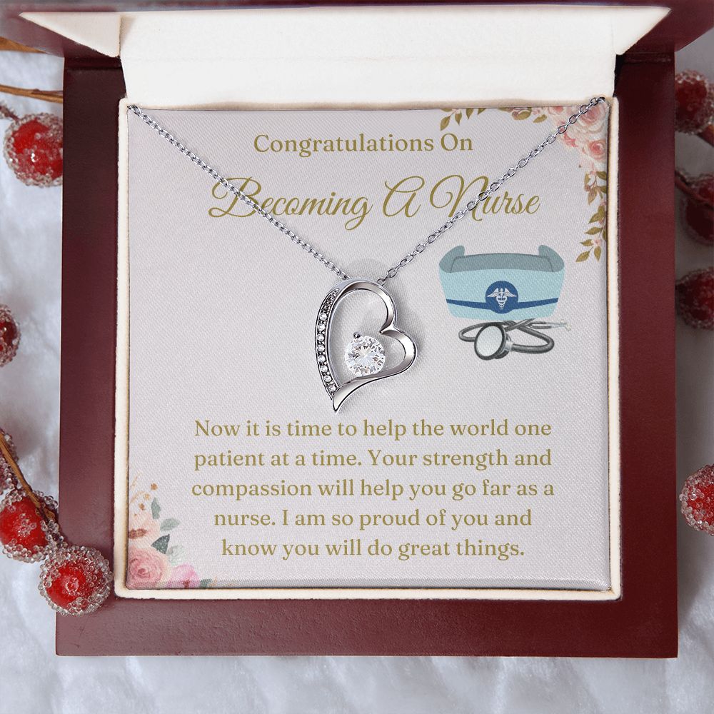 Graduation Gift For Nurse - Say 'Thank You' with These Nurse Appreciation Gifts, White Coat Ceremony Gift Necklace, Chiropractor White Coat Ceremony SNJW23-030312