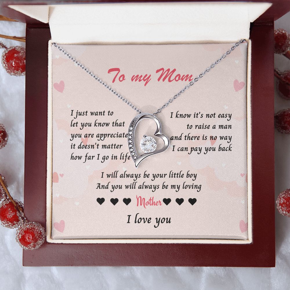 Necklace for Mom, Celebrate Mom's Unconditional Love with a Heart-Shaped Necklace - Perfect Mother's Day Gift from Son or Daughter , Mothers Day Gift From Son Daughter, Mother's day gift SNJW23-170311