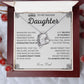 To My Badass Daughter Necklace - Heartfelt Gift for Strong Women,  Badass Daughter Gift, Badass Daughter Jewelry, Badass Daughter Necklace, Daughter Gift From Mom or Dad SNJW23-230212