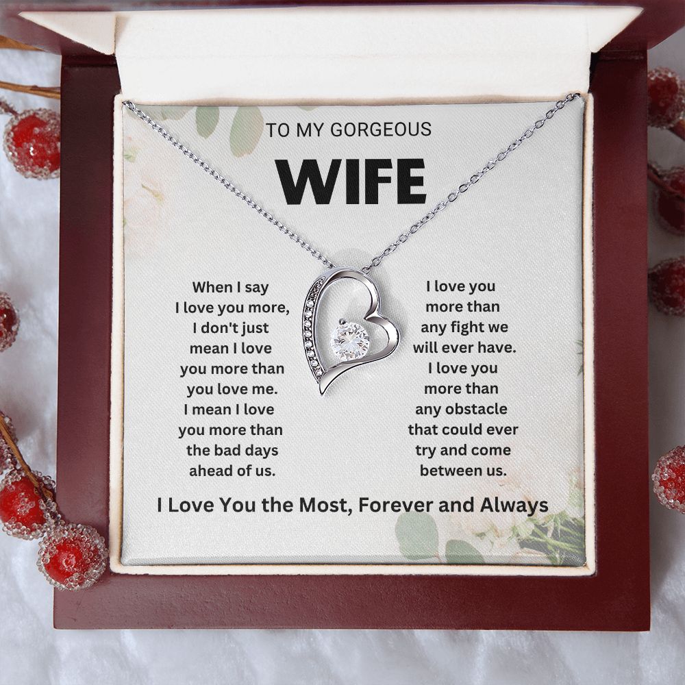 Romantic Wife Necklace from Husband - Gifts for Wife, Anniversary, Valentine's Day, and More | Elegant and Stylish Jewelry for Her"