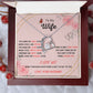 Forever and Always - To My Beautiful Wife Necklace with Heart Pendant and Romantic Message for Special Occasions 200203
