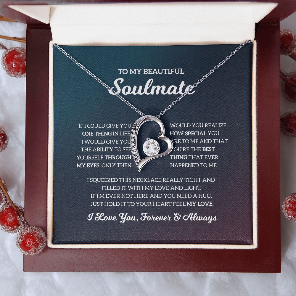To My Beautiful Soulmate, Forever Love Necklace ttstore-1912-01x12 B0BQJPC4SS