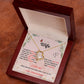 Forever and Always - To My Beautiful Wife Necklace with Heart Pendant and Romantic Message for Special Occasions 200205