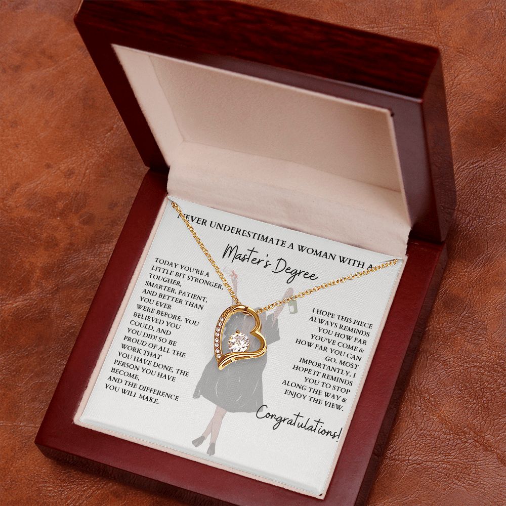 Upgrade Their Accessories with a Master's Degree Necklace, Masters Degree Gift, Masters Gift, Masters Grad Gift, MBA Graduation Gift, Gift for her SNJW23-040303