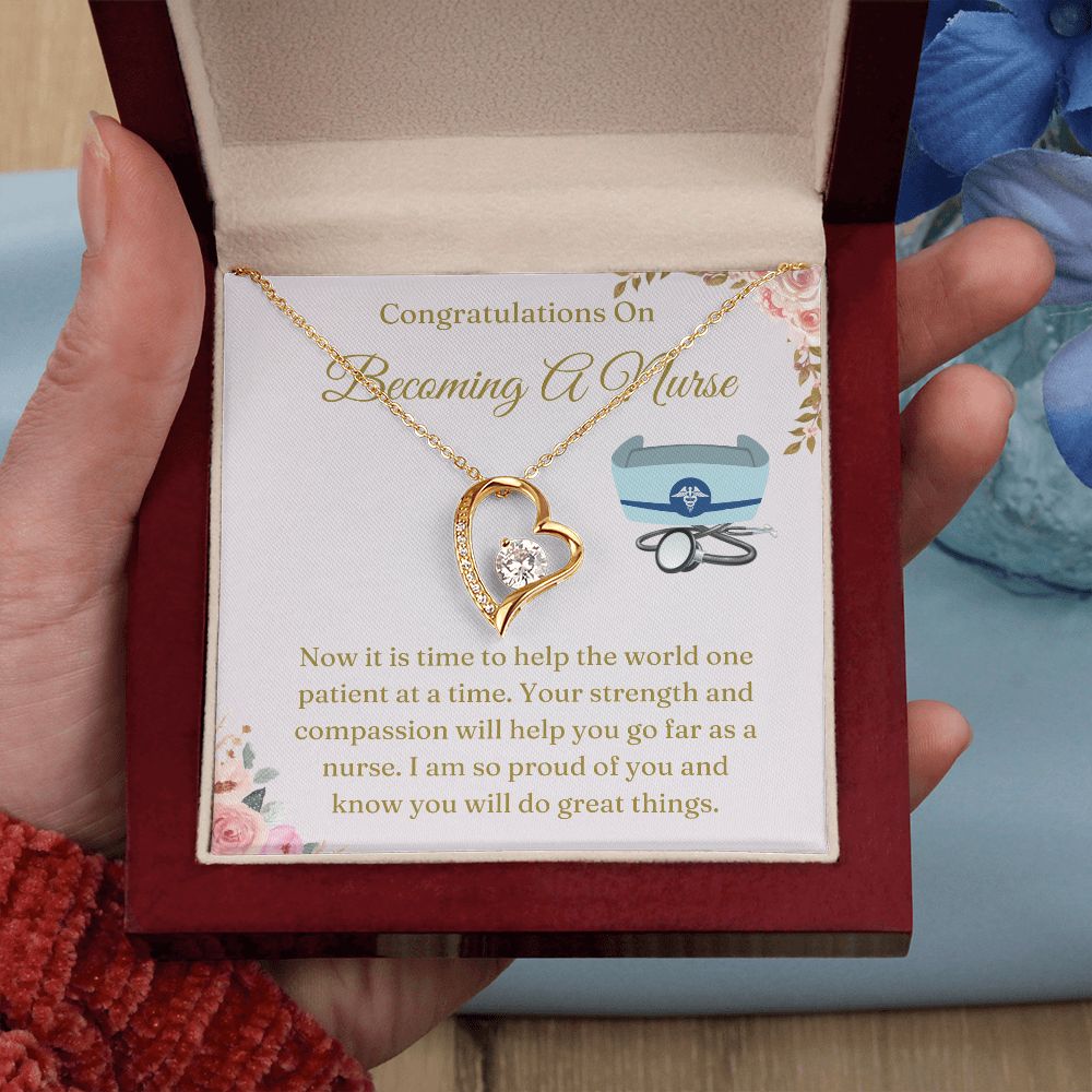 Graduation Gift For Nurse - Say 'Thank You' with These Nurse Appreciation Gifts, White Coat Ceremony Gift Necklace, Chiropractor White Coat Ceremony SNJW23-030312