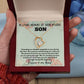 "Personalized Memorial Necklace for Loss of Son - Keep His Memory Close with this Beautiful and Thoughtful Sympathy Gift"