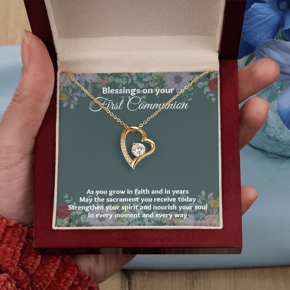 "Beautifully Crafted 1st Communion Gifts for Girls Necklace - The Meaningful Keepsake"